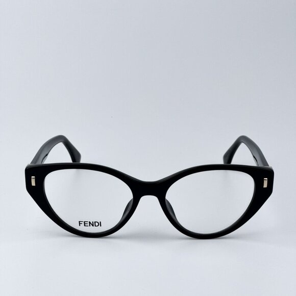 Fendi FE50020I FIRST 001 BRAND NEW Eyeglasses Shiny Black Women Cat Eye - Picture 1 of 10
